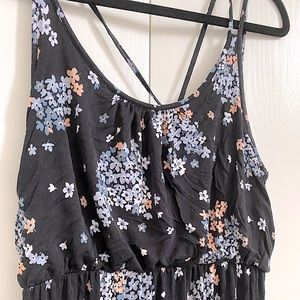 LOFT Floor Length Floral Dress